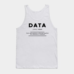 Data Definition Meaning White Edition Tank Top